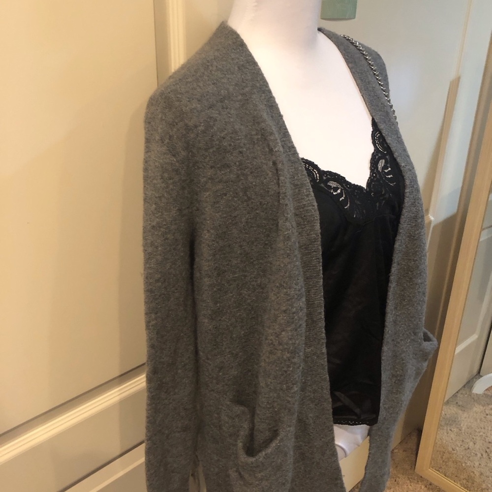 Madewell Charcoal Open-Front Cardigan - Picture 3 of 5